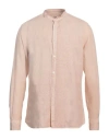 Messagerie Patrizio Piscaglia Man Shirt Blush Size 16 Linen In Pink