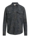 Messagerie Patrizio Piscaglia Man Shirt Grey Size 16 Wool, Polyester In Gray