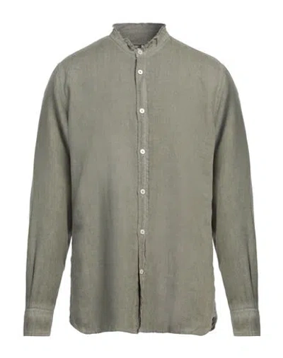 Messagerie Patrizio Piscaglia Man Shirt Military Green Size 17 Linen