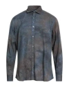 Messagerie Patrizio Piscaglia Man Shirt Slate Blue Size 17 ½ Cotton
