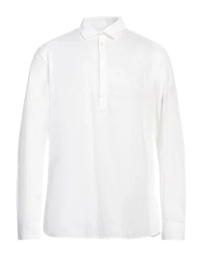 Messagerie Patrizio Piscaglia Man Shirt White Size 16 Cotton