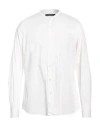 Messagerie Patrizio Piscaglia Man Shirt White Size 16 ½ Cotton, Polyamide, Elastane