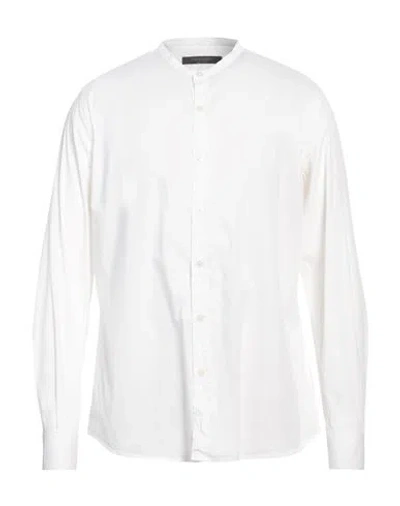 Messagerie Patrizio Piscaglia Man Shirt White Size 16 ½ Cotton, Polyamide, Elastane