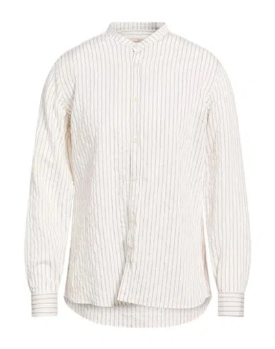Messagerie Patrizio Piscaglia Man Shirt White Size 16 ½ Viscose, Polyamide In Multi
