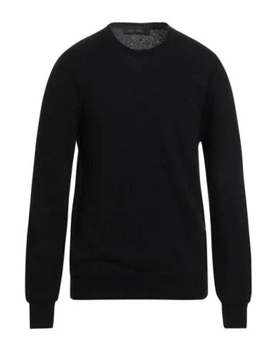 Messagerie Patrizio Piscaglia Man Sweater Black Size 42 Baby Alpaca Wool, Polyamide, Wool