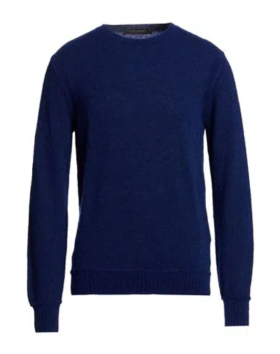 Messagerie Patrizio Piscaglia Man Sweater Bright Blue Size 44 Baby Alpaca Wool, Polyamide, Wool