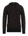 Messagerie Patrizio Piscaglia Man Sweater Dark Brown Size 42 Baby Alpaca Wool, Polyamide, Wool