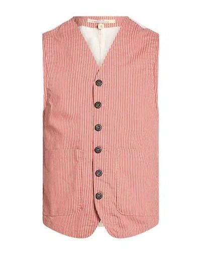 Messagerie Patrizio Piscaglia Man Tailored Vest Antique Rose Size 36 Cotton, Polyester In Pink
