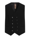 Messagerie Patrizio Piscaglia Man Tailored Vest Black Size 40 Cotton, Viscose, Wool
