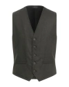 Messagerie Patrizio Piscaglia Man Tailored Vest Military Green Size 42 Wool, Polyester