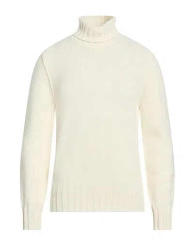 Messagerie Patrizio Piscaglia Man Turtleneck Ivory Size 40 Baby Alpaca Wool, Polyamide, Wool In White