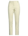 Messagerie Patrizio Piscaglia Woman Pants Light Grey Size 6 Polyester, Cotton, Polyamide, Elastane In Green