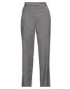 Messagerie Woman Pants Grey Size 8 Polyester, Wool, Viscose, Elastane In Grey