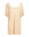 Messagerie Woman Sweater Beige Size S/m Viscose, Linen, Cotton
