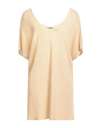 Messagerie Woman Sweater Beige Size S/m Viscose, Linen, Cotton