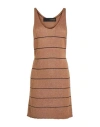Messagerie Woman Top Brown Size S/m Linen, Viscose, Cotton