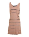 Messagerie Woman Top Brown Size S/m Viscose, Linen, Cotton