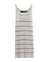 Messagerie Woman Top Grey Size S/m Linen, Viscose, Cotton In Gray