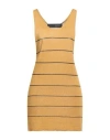 Messagerie Woman Top Mustard Size S/m Viscose, Linen, Cotton