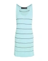 Messagerie Woman Top Sky Blue Size S/m Viscose, Linen, Cotton