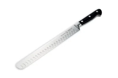 Messermeister Meridian Elite 10-inch Round Tip Kullenschliff Slicer In Black