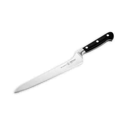 Messermeister Meridian Elite 8-inch Scalloped Offset Knife In Black