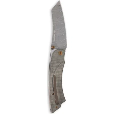 Messermeister Ojai Damasteel Folder 3.75 Inches In Gray