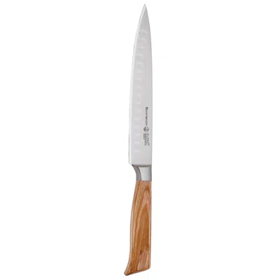 Messermeister Oliva Elite 8-inch Kullenschliff Carving Knife In Brown