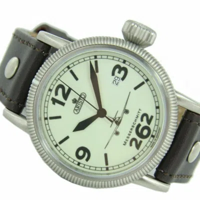 Pre-owned Messerschmitt Aristo Men's  Watch Pilot Watch Me 262 Automatic Yellow 3h262-7
