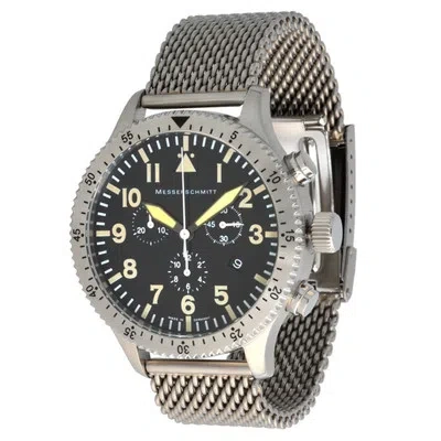 Pre-owned Messerschmitt Aristo Men's Quartz Chronograph 5030m Vintage Milanese Band 5atm