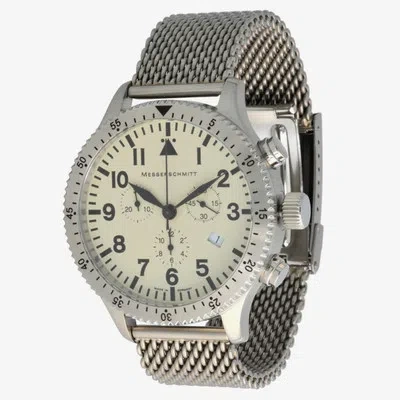 Pre-owned Messerschmitt Aristo Men's Quartz Chronograph 5atm Model 5030beige Milanese Band