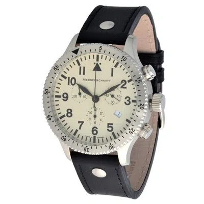 Pre-owned Messerschmitt Aristo Men's Quartz Chronograph 5atm Model 5030beiges Bracelet In Silver