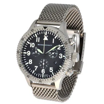 Pre-owned Messerschmitt Aristo Men's Quartz Chronograph 5atm Model 5030sm Milanese Band