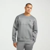 Messi Collection Mens Crew Neck Long Sleeve Sweatshirt In Gray