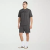 Messi Collection Mens Drawstring Waist Pull-on Short In Gray