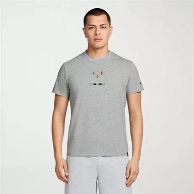 Messi Collection Mens Round Neck Short Sleeve Regular Fit Graphic T-shirt In Gray