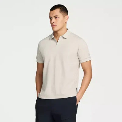 Messi Collection Mens Short Sleeve Polo Shirt In Gray