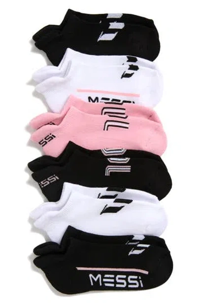 Messi Kids' 6-pack Logo Ankle Socks In Multi