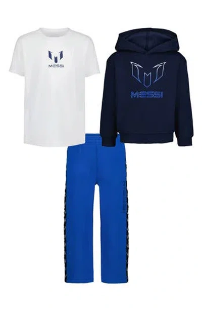 Messi Kids' Logo T-shirt, Hoodie & Joggers Set