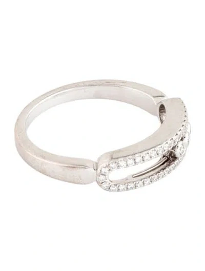 Pre-owned Messika 18k Diamond Baby Move Ring In Multicolor