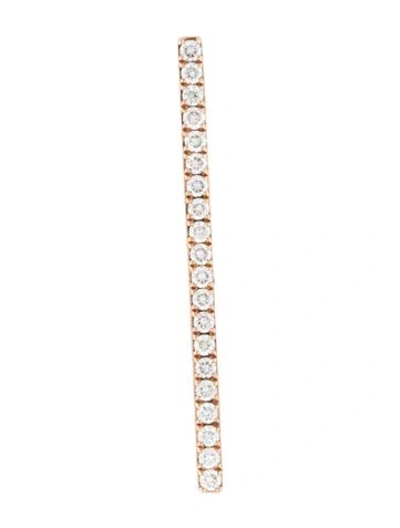 Pre-owned Messika 18k Diamond Gatsby Bar Single Earring W/ Tags In Multicolor