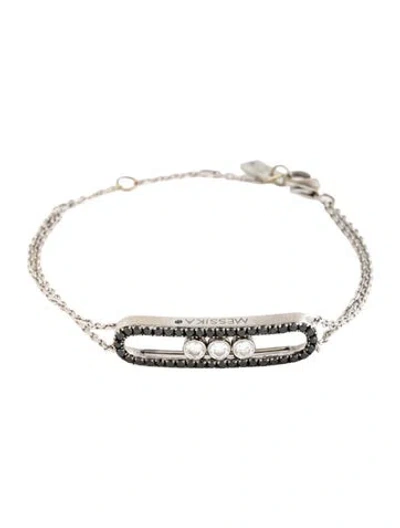 Pre-owned Messika 18k Diamond Move Link Bracelet, 6.5" In Multicolor
