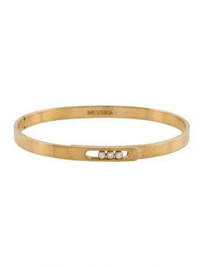 Pre-owned Messika 18k Diamond Move Noa Bangle Bracelet, 6.5" In Multi