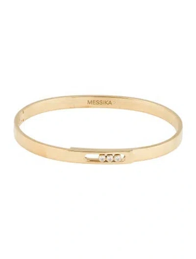 Pre-owned Messika 18k Diamond Move Noa Bangle Bracelet, 6.5" In Multi