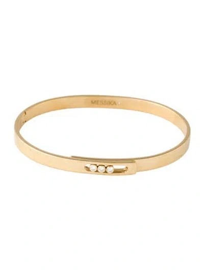 Pre-owned Messika 18k Diamond Move Noa Bangle Bracelet, 6.5" In Multicolor