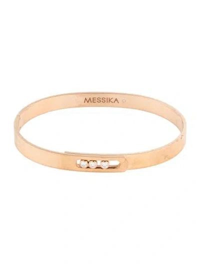 Pre-owned Messika 18k Diamond Move Noa Bangle Bracelet, 7" In Multi