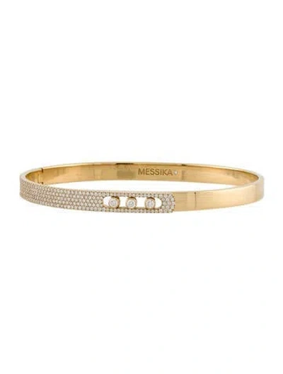 Pre-owned Messika 18k Diamond Move Noa Pavé Bangle, 6.5" In Multi