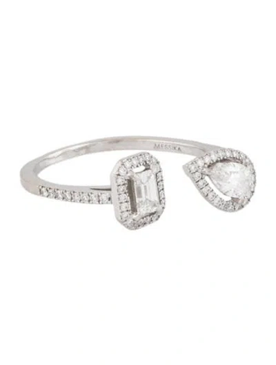 Pre-owned Messika 18k Diamond My Twin Toi & Moi Ring In Multicolor