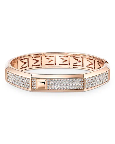 Messika 18k Gold Moderniste Diamond Pave Bangle Bracelet, 2.20 Tcw In Multi