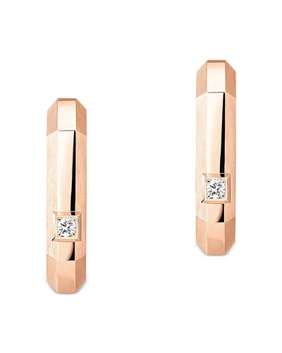 Messika 18k Gold Moderniste Diamond Single Hoop Earring, 0.03 Tcw In Green